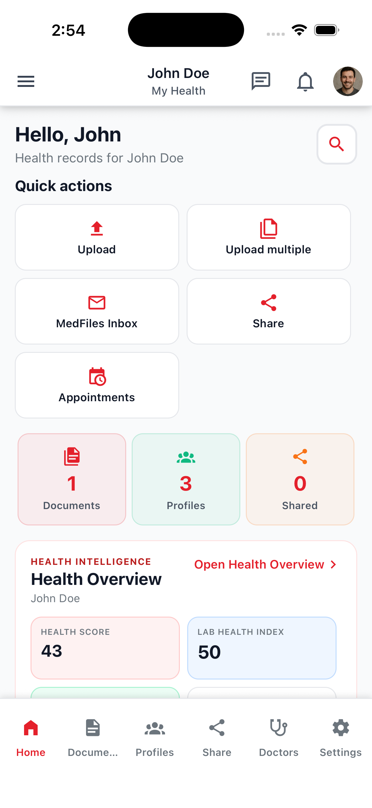 MedFiles mobile app